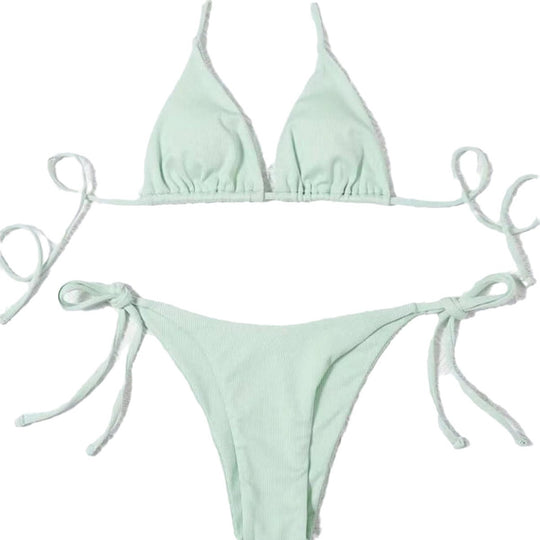Damen Triangel-Bikini mit raffinierter Rüschung R&B
