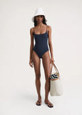 Damen Moderner High-Cut Badeanzug R&B