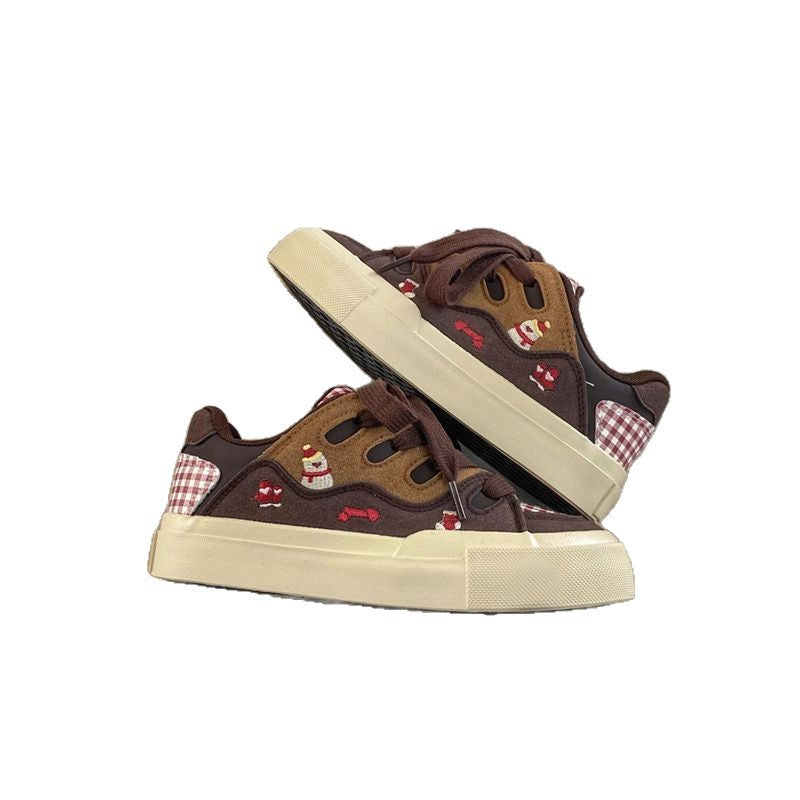 Damen Sportliche Sneaker im lässigen Karomuster mit modernem Design