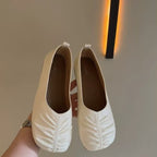 Damen elegante Ballerina-Schuhe mit modischem Rüschendesign und bequemer Innensohle R&B