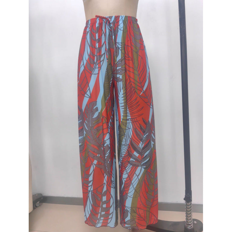 Damen Strandhose mit modischem Zebra-Muster R&B