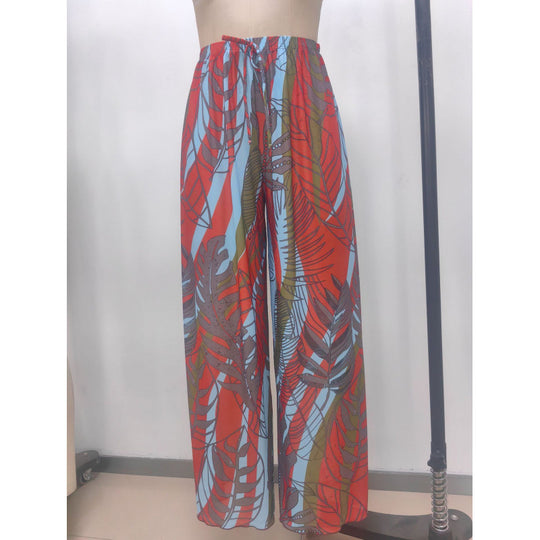 Damen Strandhose mit modischem Zebra-Muster R&B