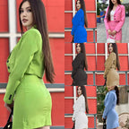 Damen Blazer-Kleid im eleganten Schnitt mit dekorativen Knopfdetails R&B