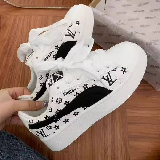 Damen Sneaker mit modischem Print und dämpfender Sohle R&B