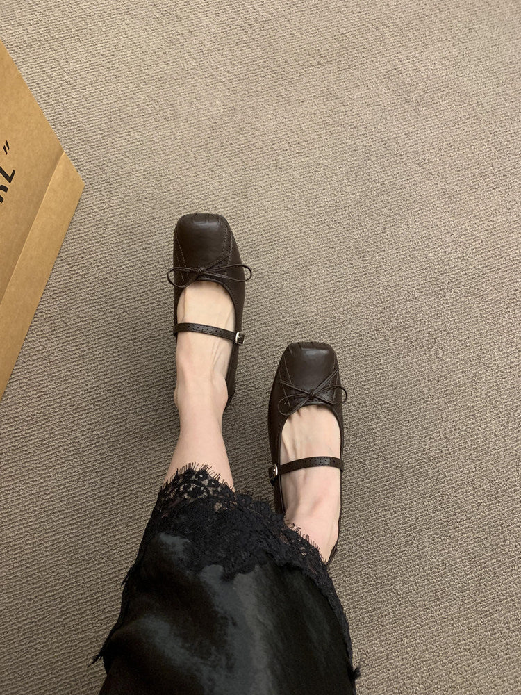 Damen Ballerinas mit zierlicher Schleife und komfortablem Fußbett R&B