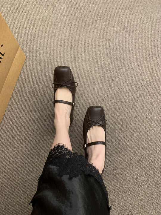 Damen Ballerinas mit zierlicher Schleife und komfortablem Fußbett R&B