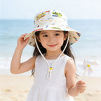 Unisex nan Kinder Sonnenhut mit breiter Krempe verstellbarem Kinnband und Einhornprint  R&B