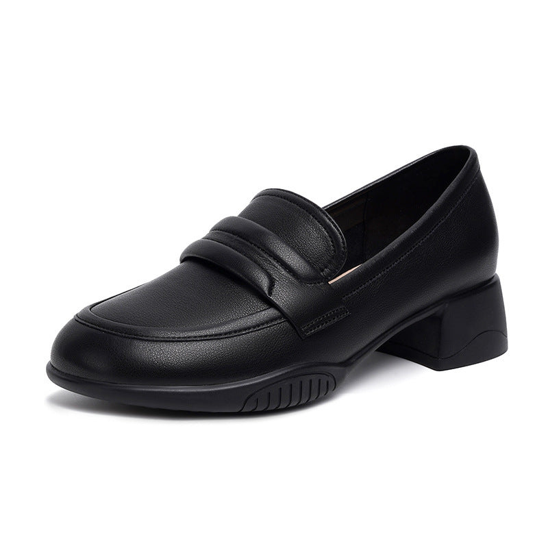 Damen Elegante Mokassins mit modischem Design und komfortablem Blockabsatz R&B