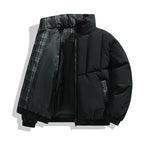 Herren isolierte Steppjacke mit hohen Kragen und praktischen Taschen R&B