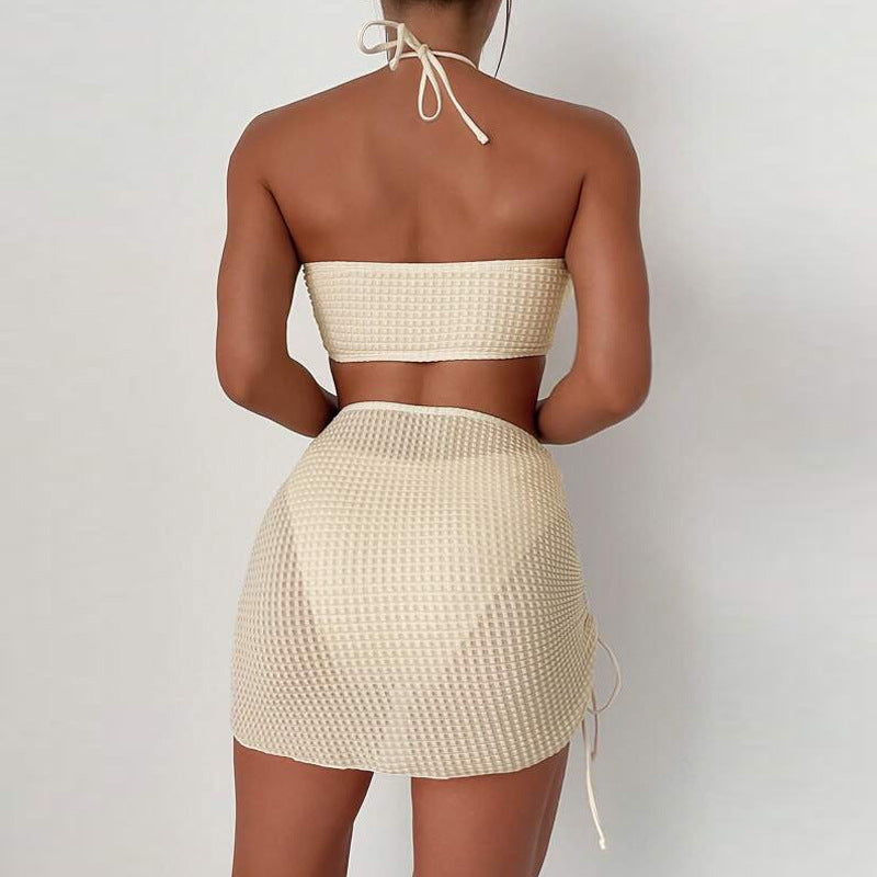 Damen Bandeau-Bikini mit sexy Wickelrock R&B