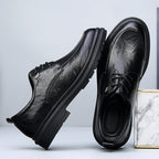 Herren Elegante Schnürschuhe mit rutschfester Sohle und atmungsaktivem Obermaterial