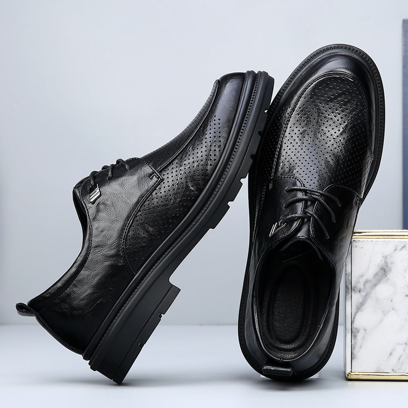 Herren Elegante Schnürschuhe mit rutschfester Sohle und atmungsaktivem Obermaterial