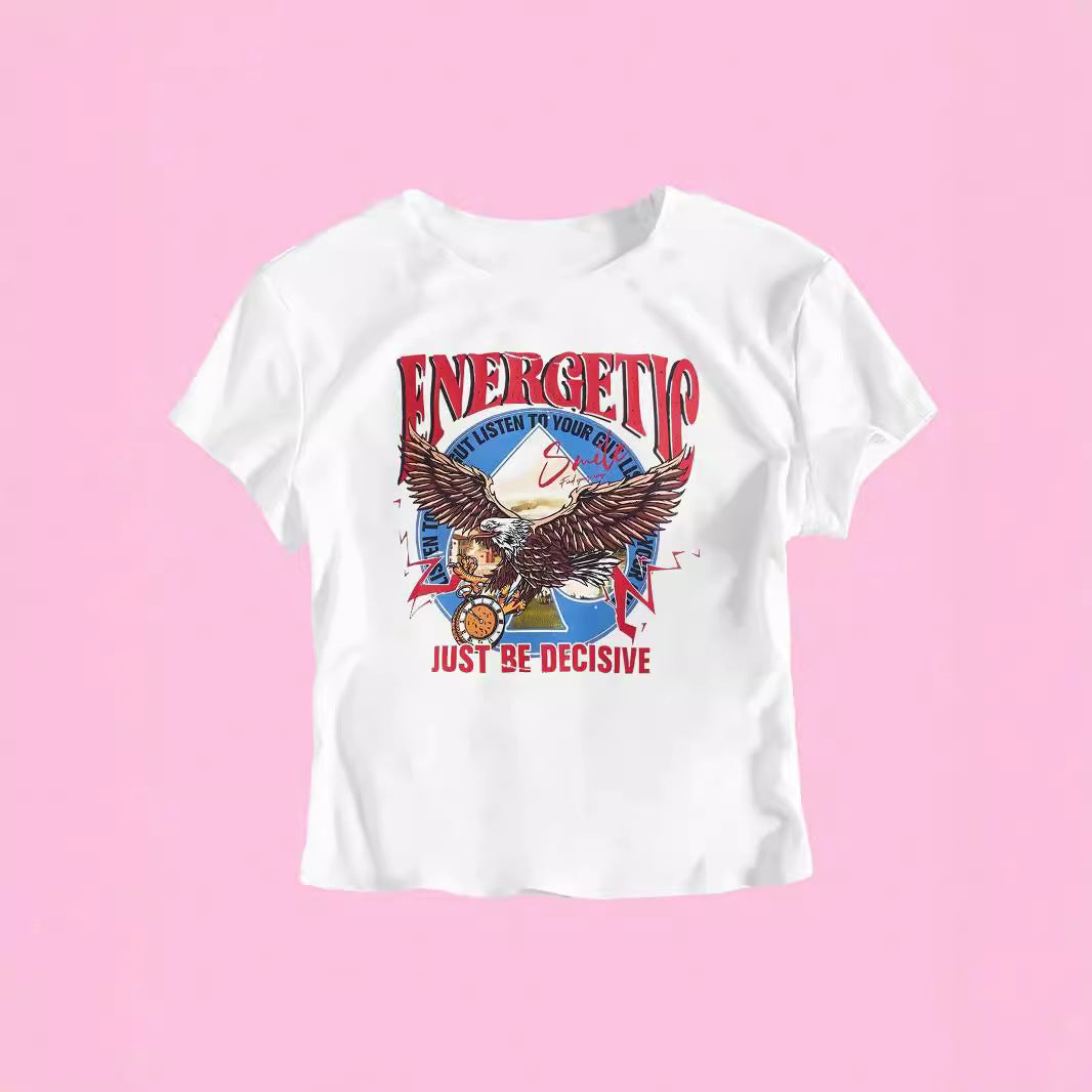 Damen T-Shirt mit funkelndem Discokugel-Motiv und zeitgemäßem Schleifendetail R&B
