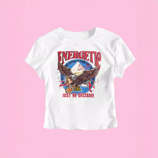Damen T-Shirt mit funkelndem Discokugel-Motiv und zeitgemäßem Schleifendetail R&B