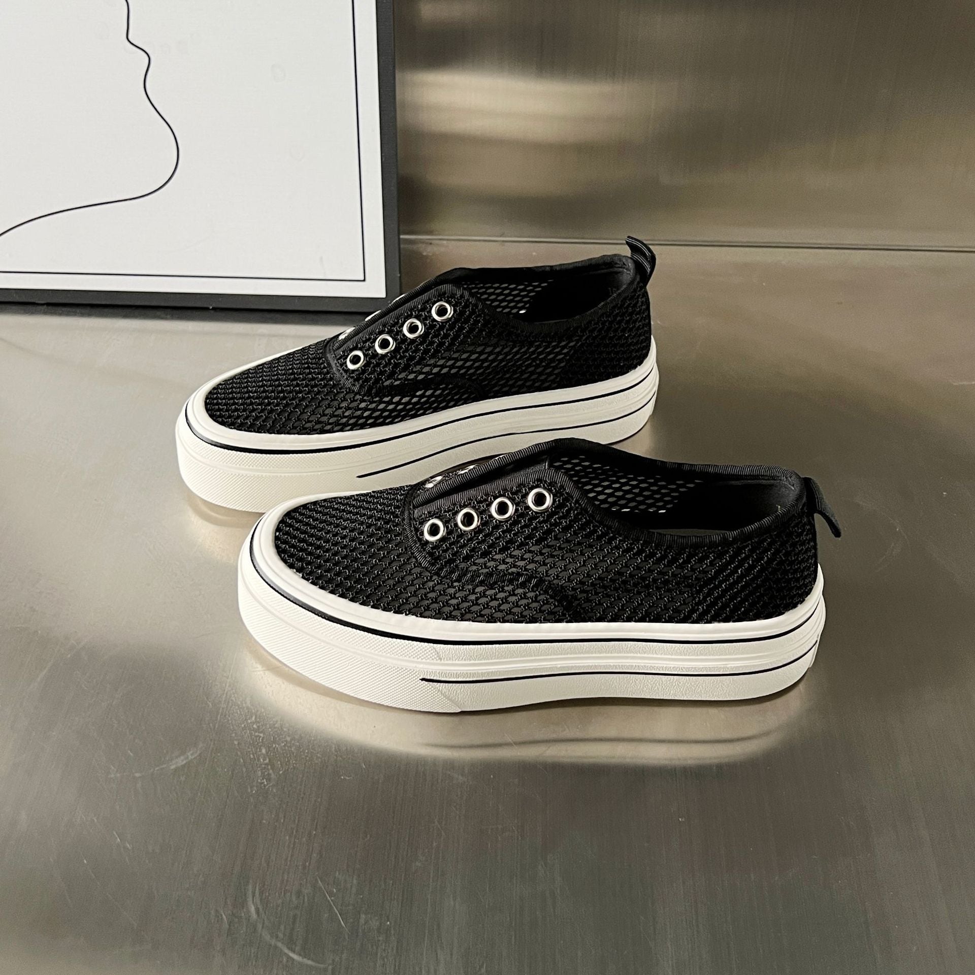 Damen Atmungsaktive Sneaker aus Mesh mit bequemem Innenfutter R&B