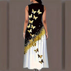 Damen Maxikleid mit floralem Motiv und praktischen Taschen R&B