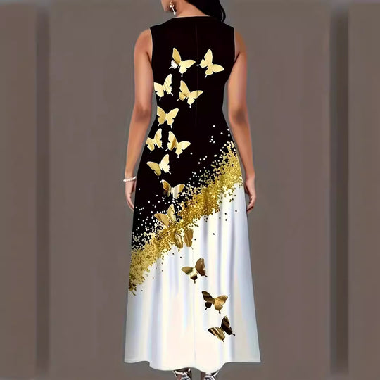 Damen Maxikleid mit floralem Motiv und praktischen Taschen R&B