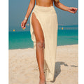 Damen Maxi-Strandrock mit seitlichem Schlitz und elastischem Bund R&B