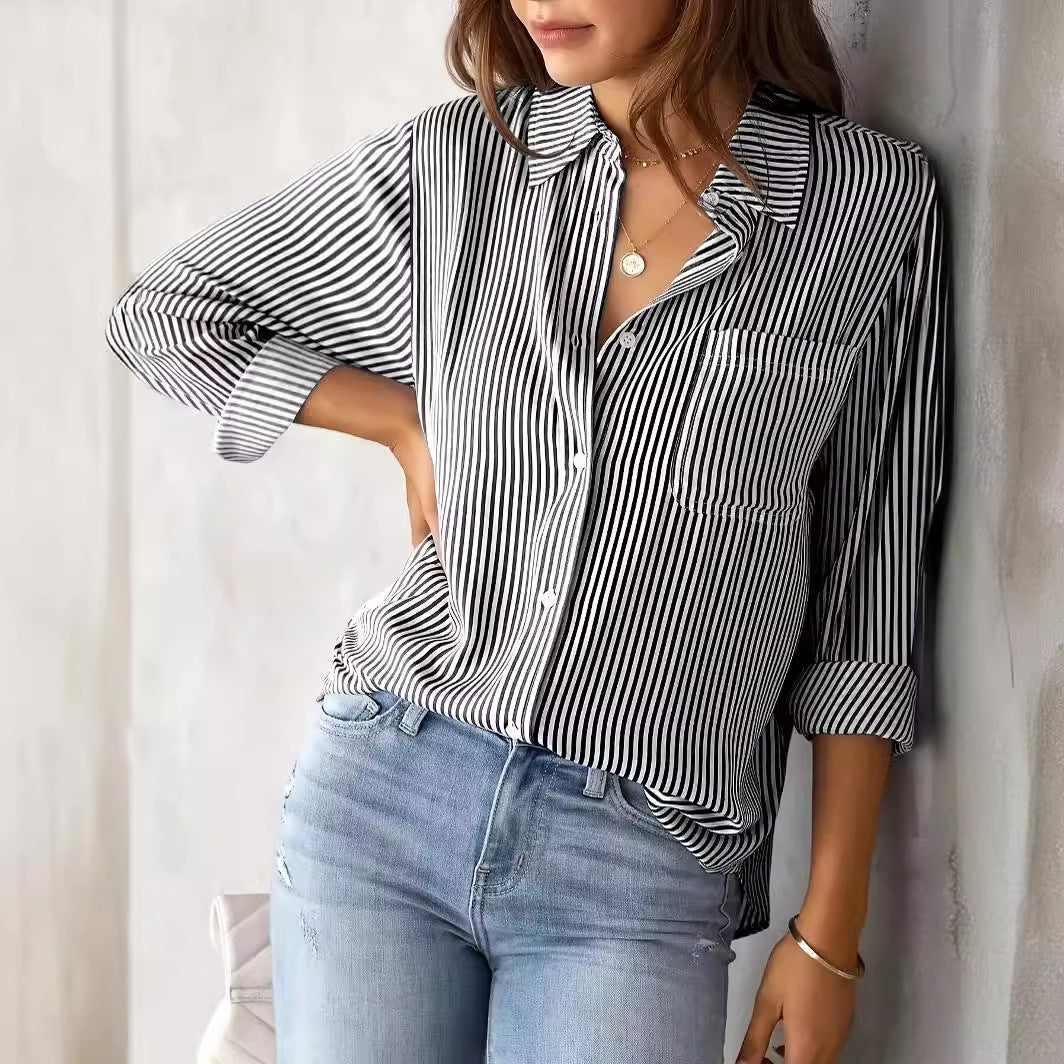 Damen lässige Hemdbluse R&B