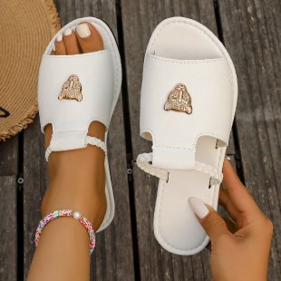 Damen Komfort-Sandalen mit modischem Riemen-Design und eleganten Zierdetails R&B