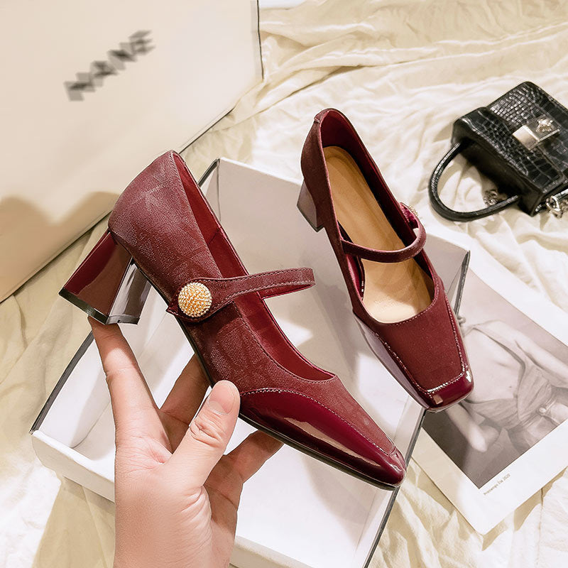 Damen elegante Slingback Ballerinas mit modischem Riemen