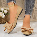Damen Ballerinas mit großem Schleifendetail R&B