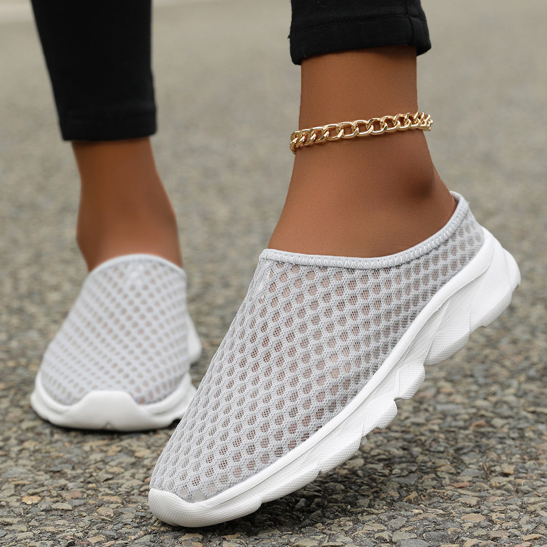 Damen Atmungsaktive Slip-On Sport-Schuhe mit flexiblem Netzdesign R&B
