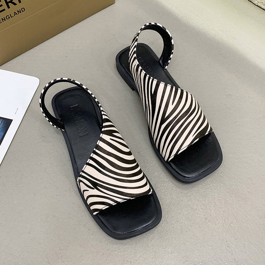 Damen Sandalen mit modischem Denim-Design und komfortablem Fußbett R&B
