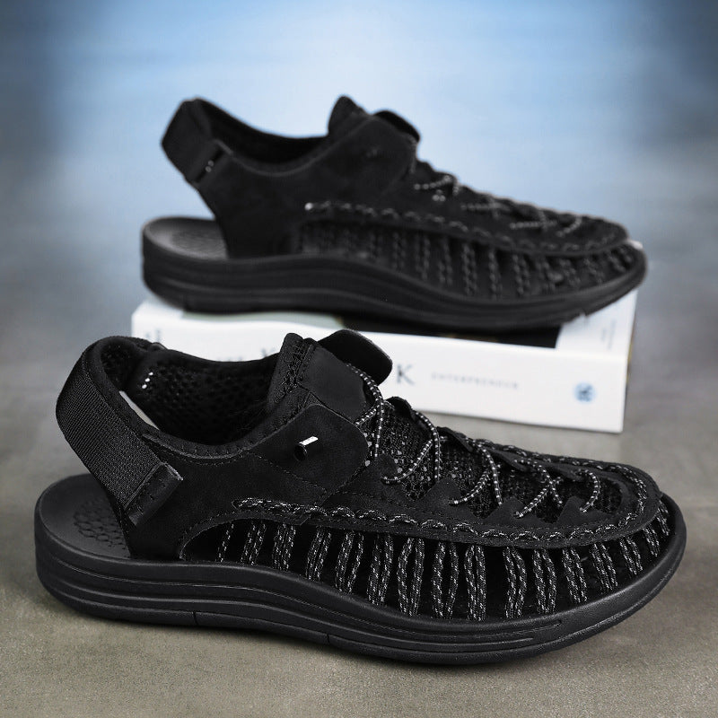 Damen Sportliche Freizeitsandalen mit atmungsaktiver Oberflächenstruktur und rutschfester Sohle R&B