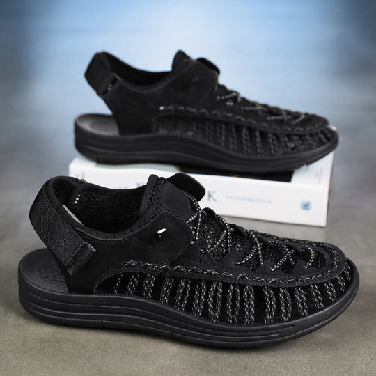 Damen Sportliche Freizeitsandalen mit atmungsaktiver Oberflächenstruktur und rutschfester Sohle R&B