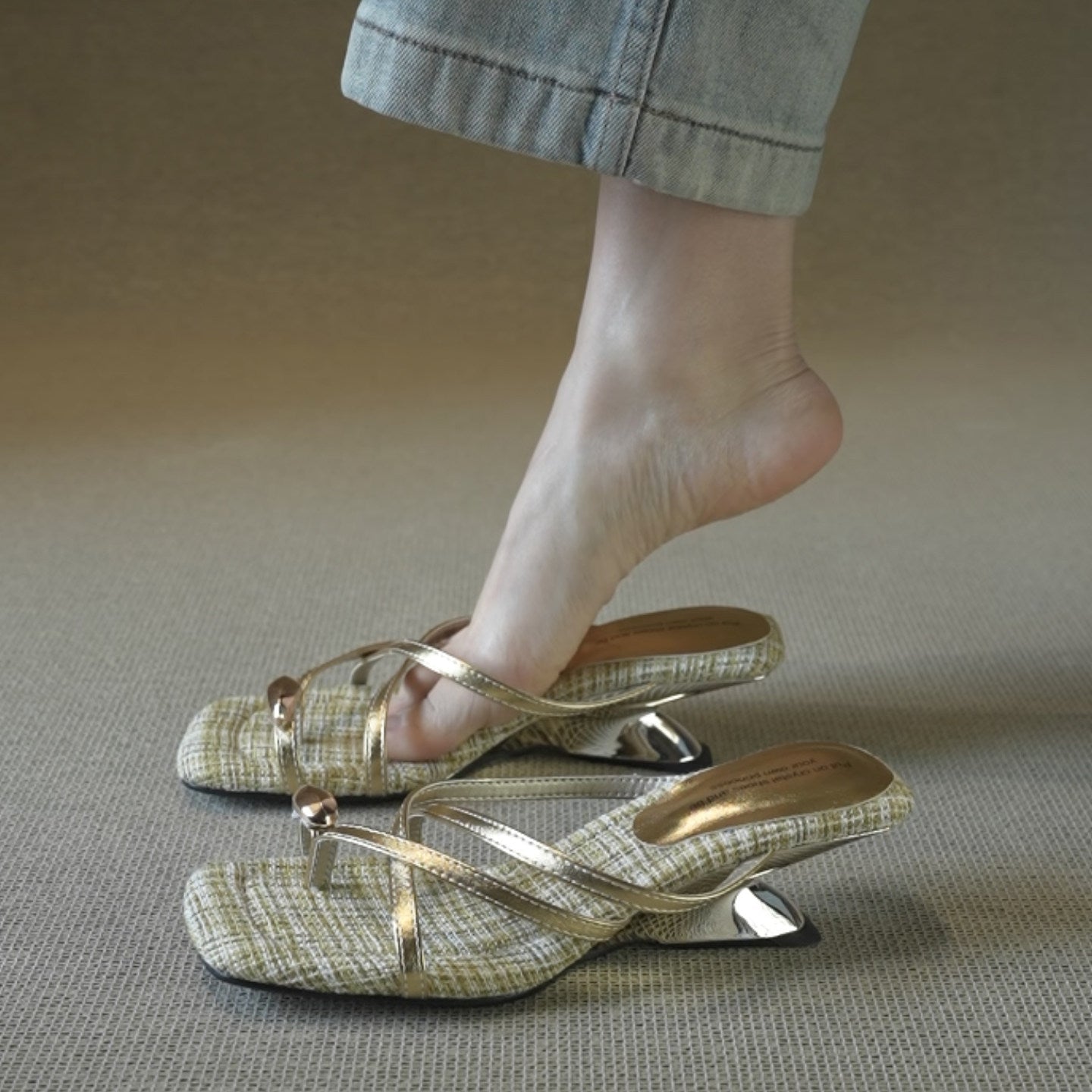 Damen Slingback-Pantoletten mit modischem Design und elegantem Absatz R&B
