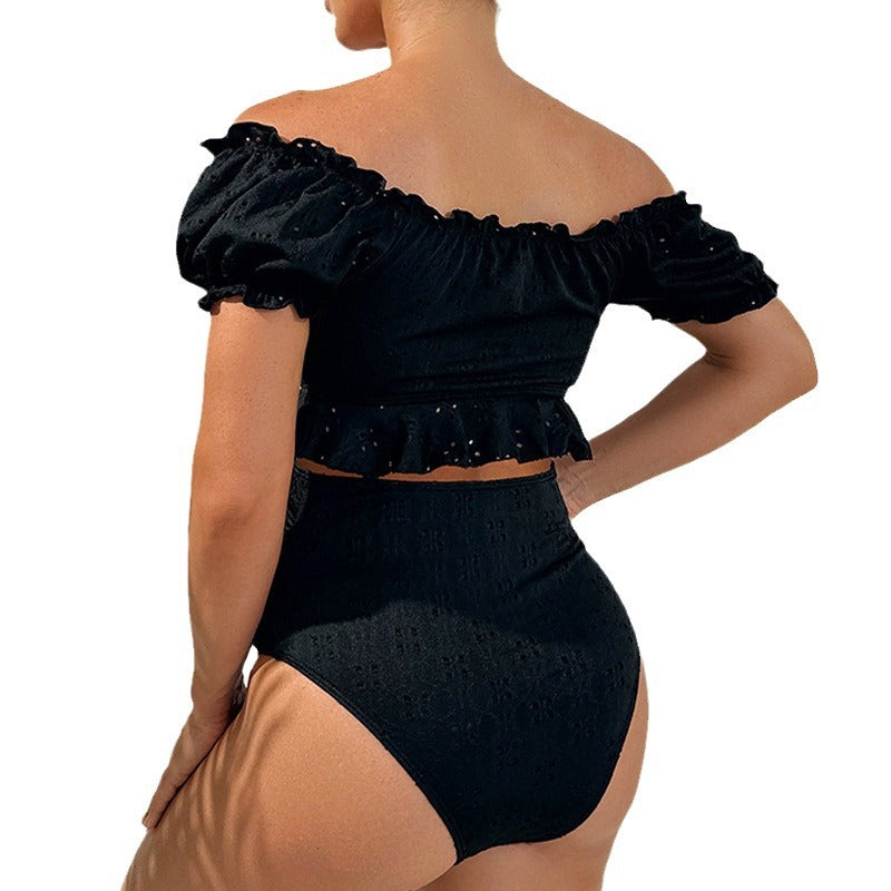 Damen Schwangerschaftsbikini-Set mit modischem Rüschendesign R&B
