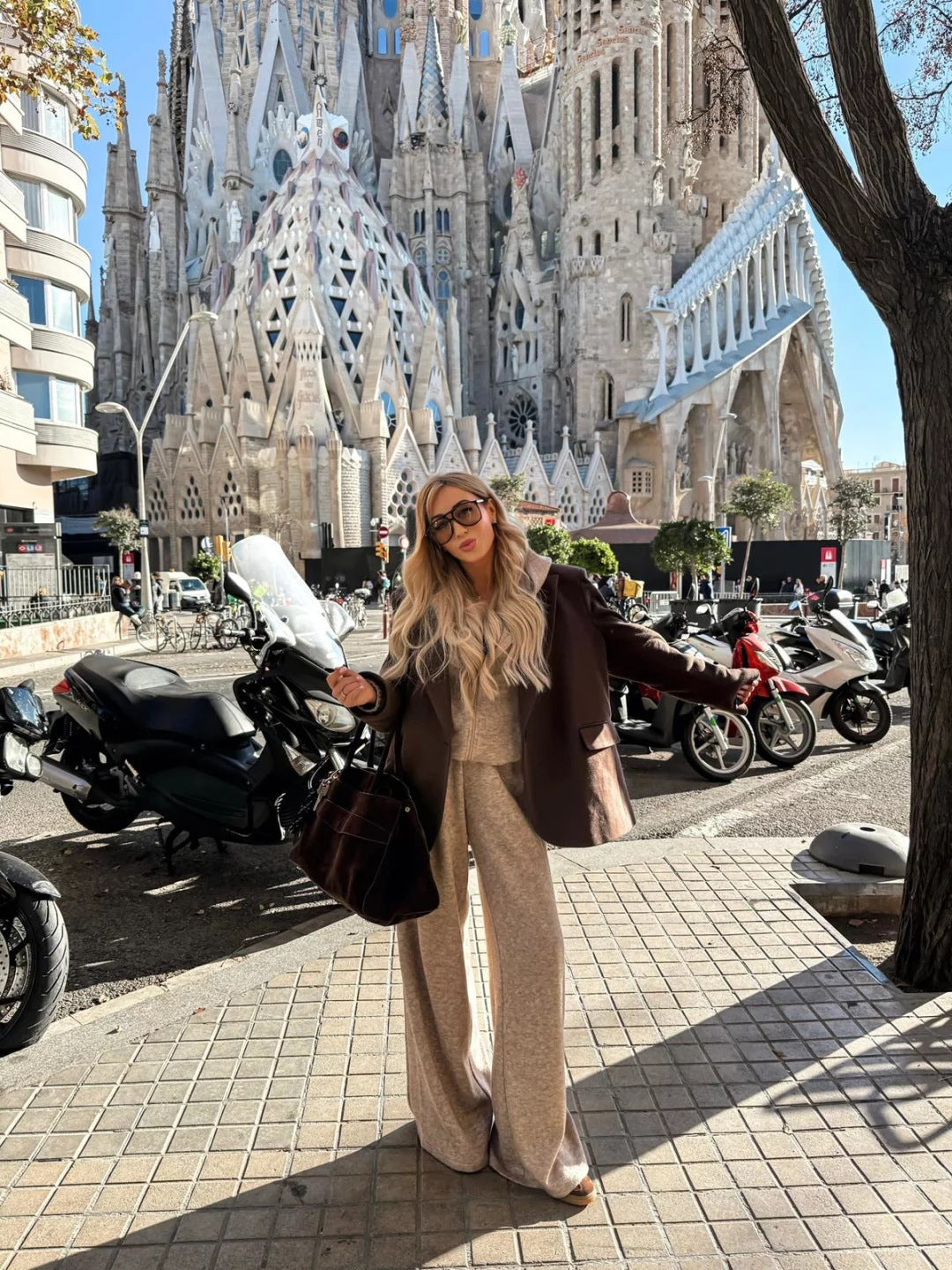 Damen eleganter Fleece-Jumpsuit mit hohem Kragen und durchgehendem Reißverschluss R&B