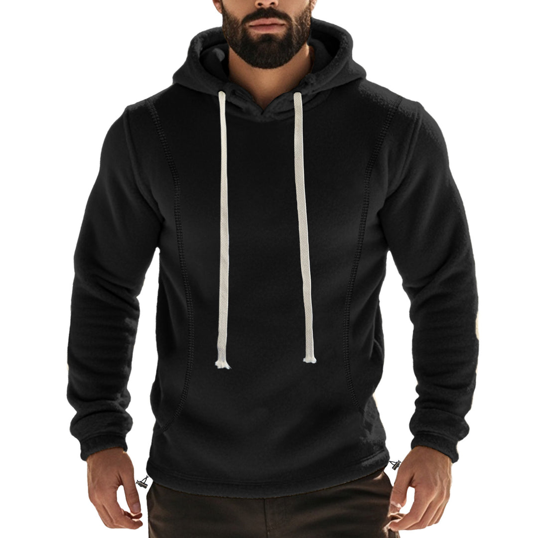 Herren Hochwertiger Fleece-Hoodie mit praktischer Kängurutasche und stylischem Design R&B