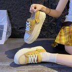 Damen Sportliche Retro Sneaker mit plattierter Sohle und atmungsaktivem Obermaterial R&B