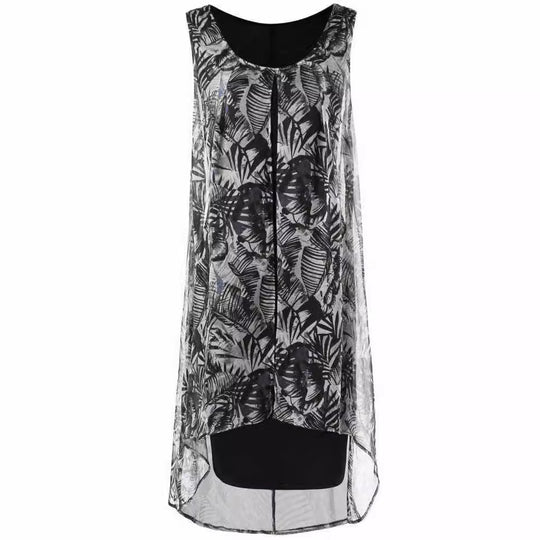Damen modisches ärmelloses Overshirt R&B