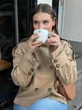 Damen modische und funktionale Trenchjacke R&B