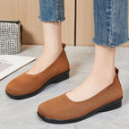 Damen Komfortable Ballerinas mit atmungsaktiver Strickoberfläche R&B