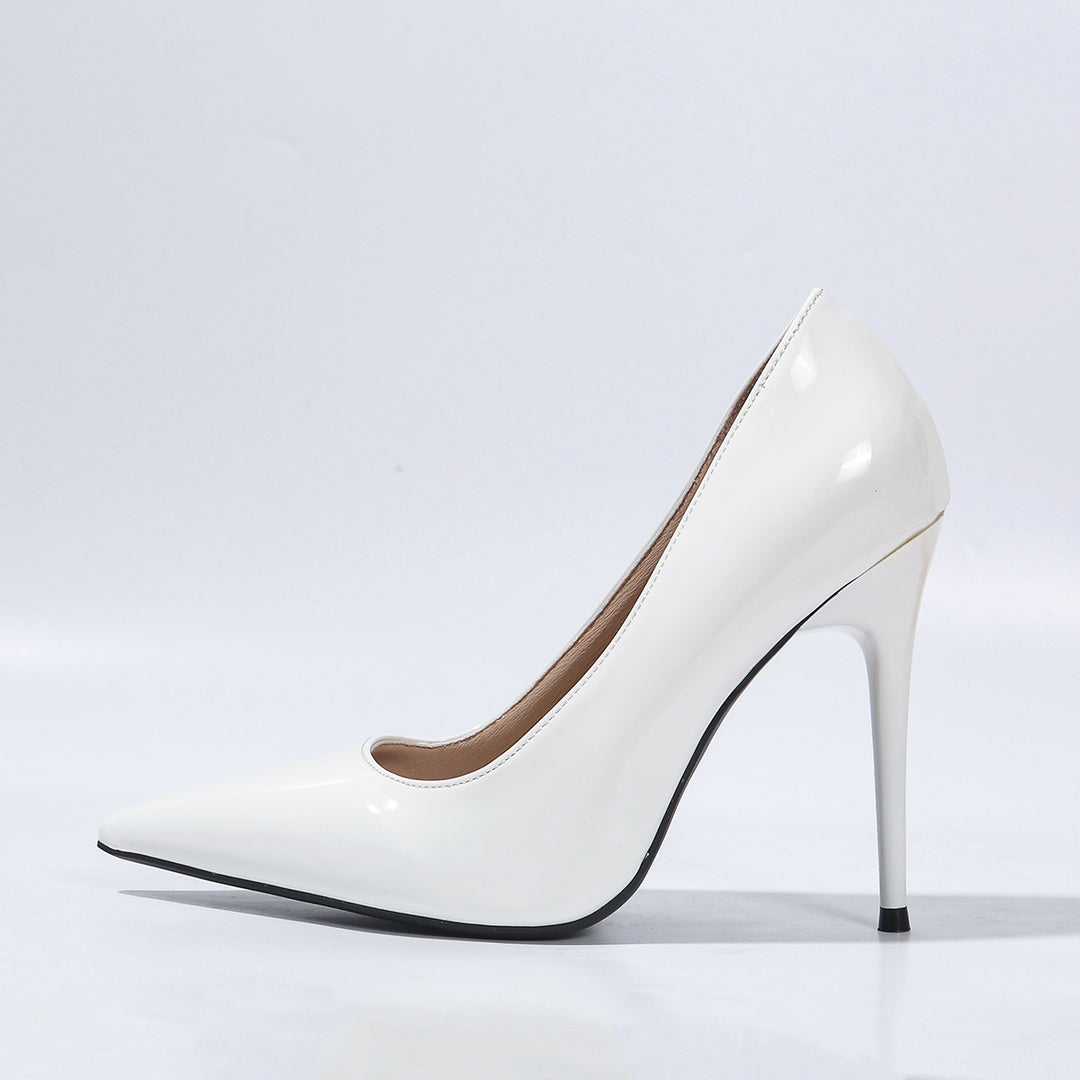 Damen spitze High Heel Pumps mit glänzendem Obermaterial R&B