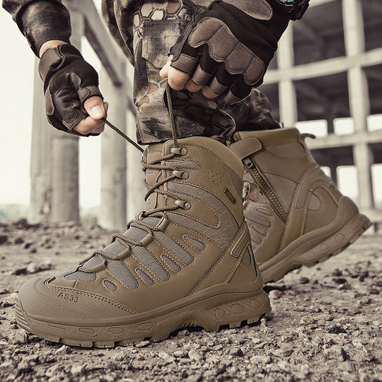 Herren Multifunktionale Bergstiefel mit hohem Knöchelschutz und wasserdichter Membran R&B