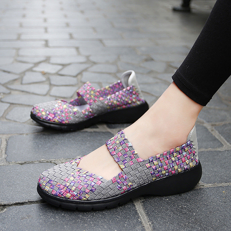 Damen Komfortable und elegante Slip-On Ballerinas mit atmungsaktivem Obermaterial R&B