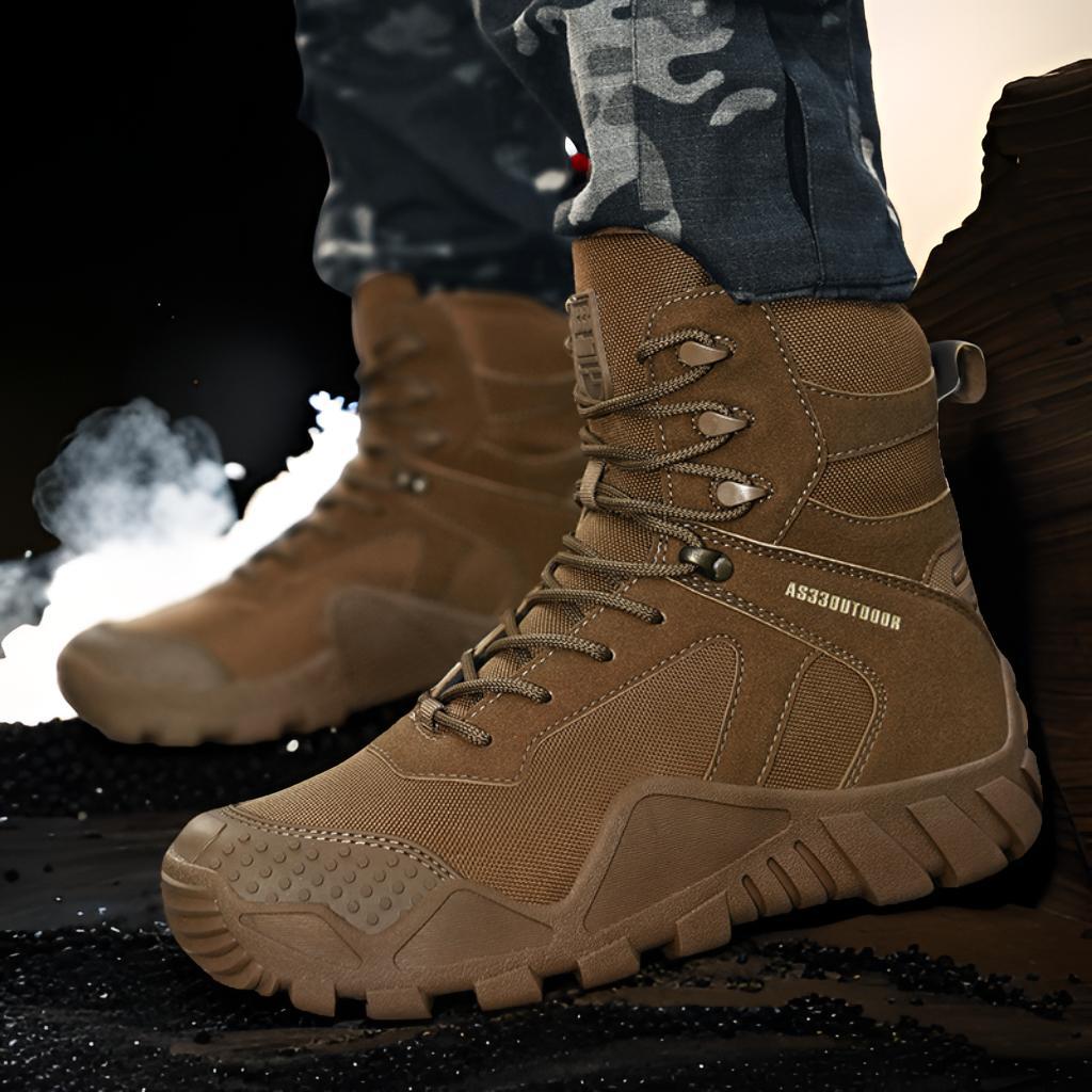 Herren Camouflage Wanderschuhe mit funktionalem Design und rutschfester Sohle R&B