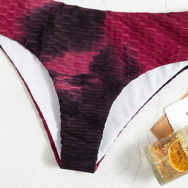 Damen Sportlicher Bikini mit hohem Kragen und Reißverschluss R&B