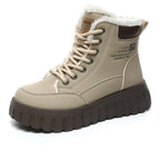 Damen modische Winterstiefel mit warmem Innenfutter und robuster Profilsohle R&B