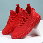 Damen Atmungsaktive Sport-Sneaker mit elastischem Obermaterial und dämpfender Sohle R&B