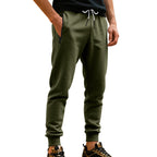 Herren Freizeit Jogginghose mit seitlichem Kontrast und elastischem Bund R&B