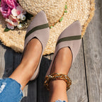 Damen modische spitze Ballerinas mit atmungsaktivem Obermaterial R&B