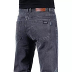 Herren modische Slim-Fit Jeans aus weichem Denim