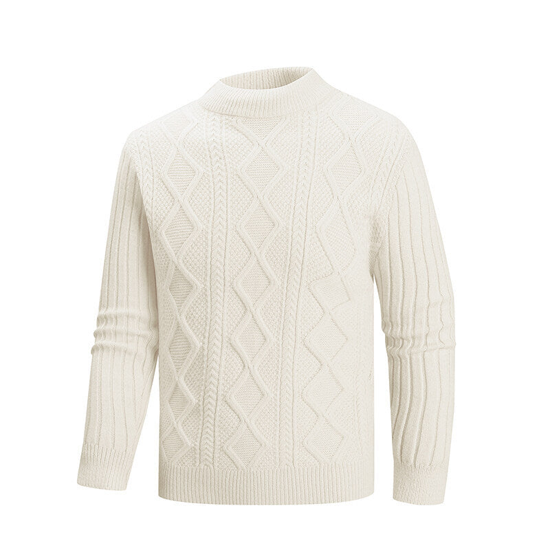 Herren Pullover aus strukturiertem Strickmaterial