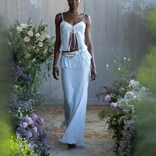 Damen Elegantes Etuikleid mit Rüschen und transparenten Einsätzen R&B